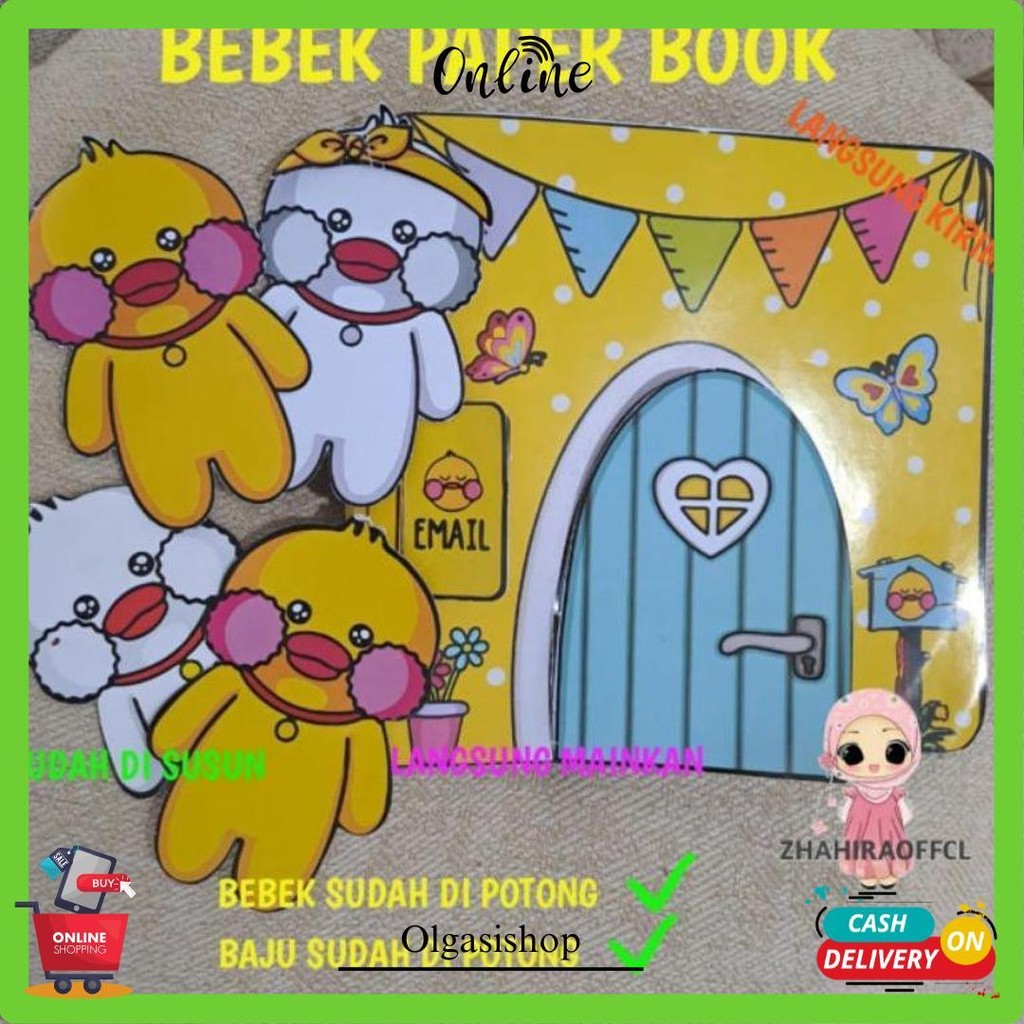 Bebek Viral Boneka Kertas Paper Book Dolls Maianan Edukasi Anak Terlaris