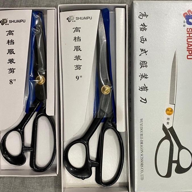 

Gunting Shuaipu Baja Hitam 8 Inch 9 Inch 10 Inch 12 Inch Gunting Bahan Kain Gunting Penjahit Alat Jahit