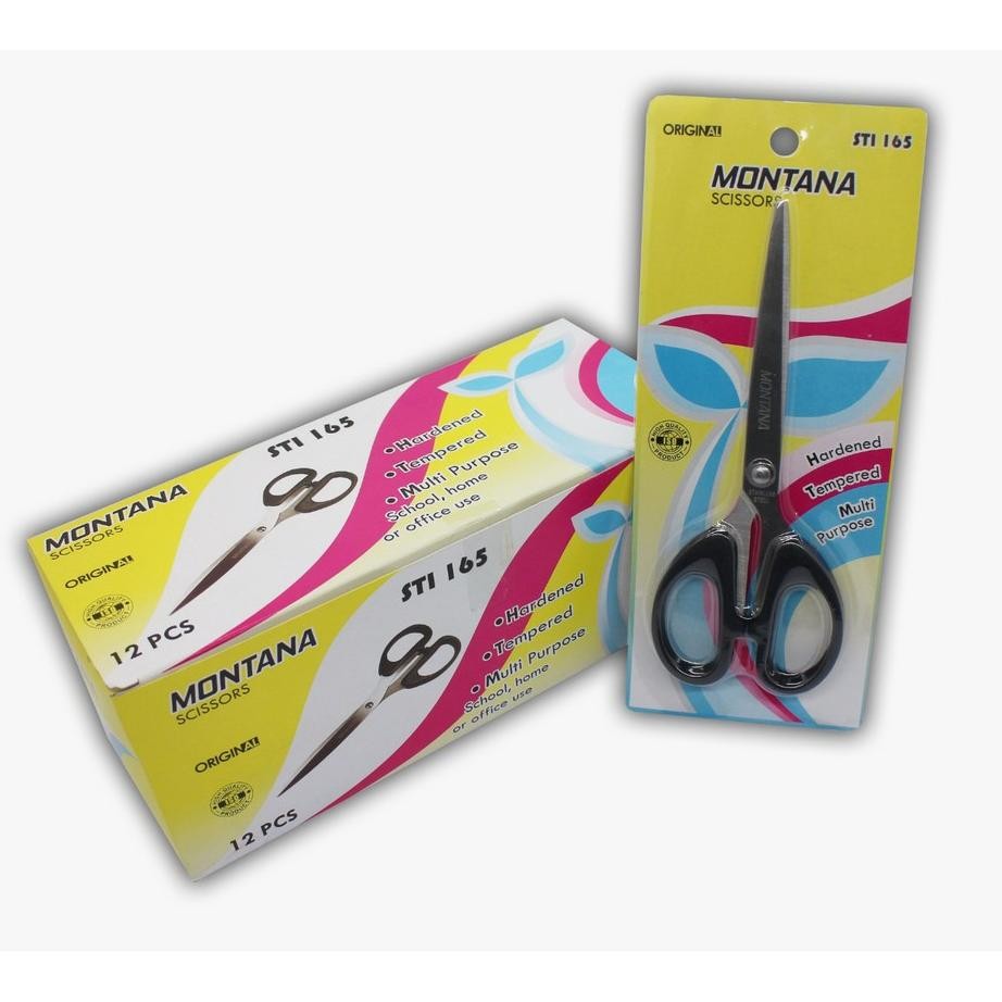 

Montana Scissors Gunting Stainless Steel 12 Pcs Multipuose Anti Karat Sti165Lusin