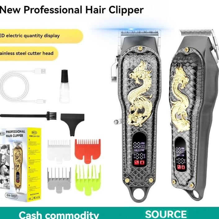 Codalat Cukur Rambut Elektrik Hair Clipper Alat Potong Rambut Cliper Rambut Naga Emas Cordless Profe
