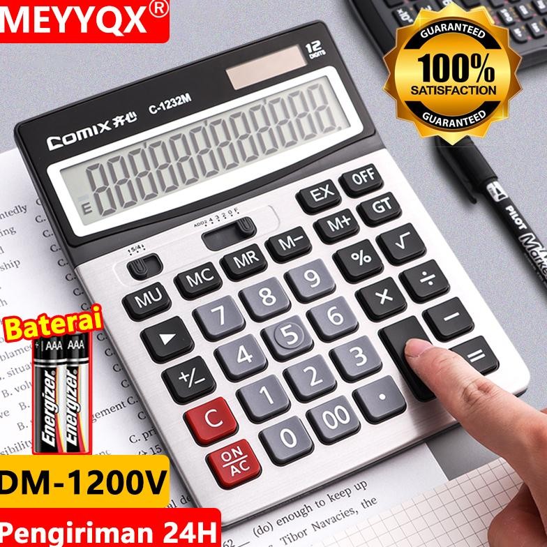 

CASIO Calculator Kalkulator DM-1200V 12 Digits Check correct Office Desktop Check Correct 100% asli