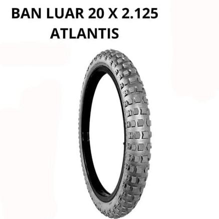 Heatshrin Ban Luar Sepeda Anak Mtb Bmx Lipat Uk.20 X 2.125 Inch Atlantis By Kingland Fj-44