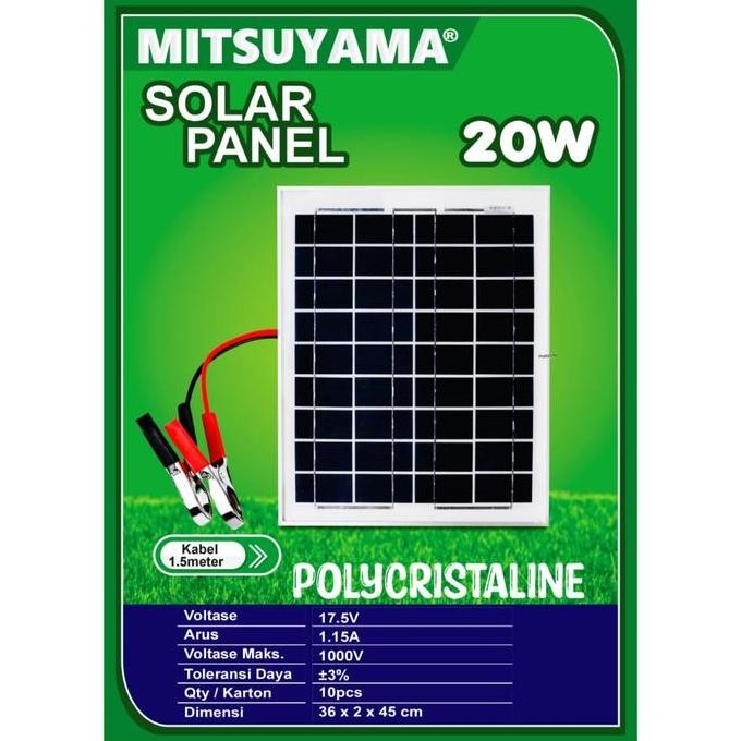 Solar Panel Solar Cell Panel Surya 20wp Polycrystalline 20 Wp Poly