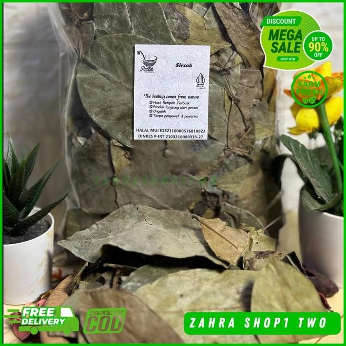 

DAUN SIRSAK KERING 100 GRAM GRADE A - DAUN SIRSAT BEST PRODUCT