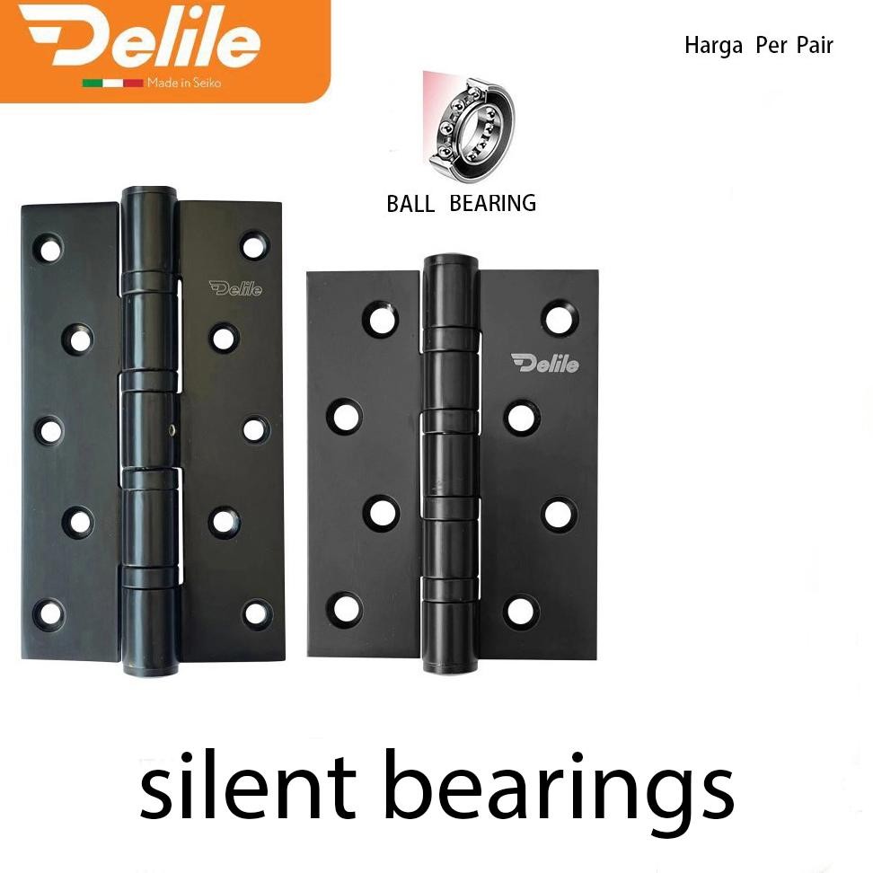 Engsel Pintu Jendela Rumah DELILE / Stainless Steel Engsel Hitam / Engsel Kupu"/Engsel Hitam