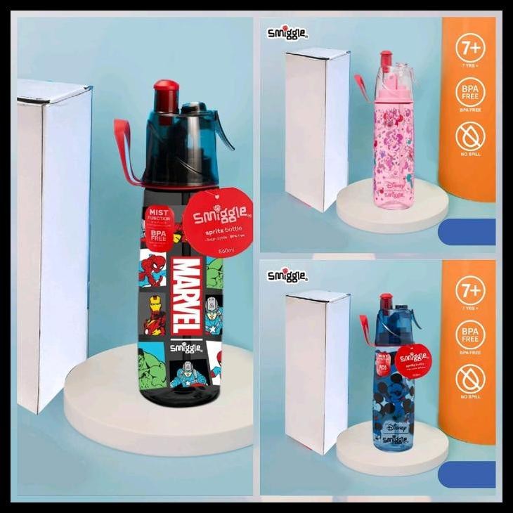 Botol Smiggle/Smiggle Lively Spritz Spray Water Bottle Best Quality