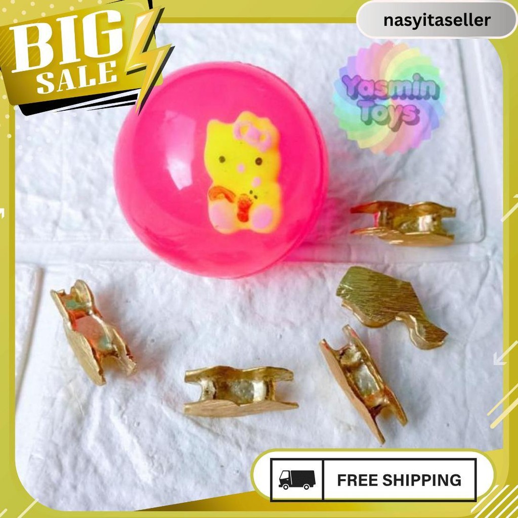 Mainan Anak Bola Bekel Besar Dan 5Pcs Biji Bekel Termurah