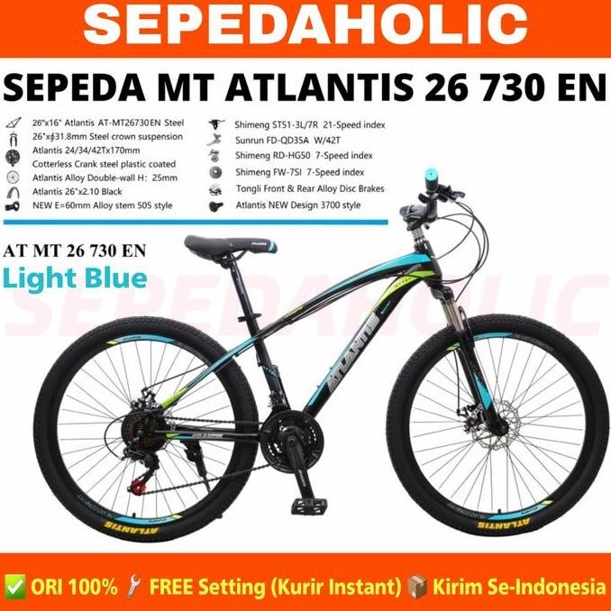 (Expert) Sepeda Gunung MTB Atlantis Ukuran 24 26 27.5 Inch