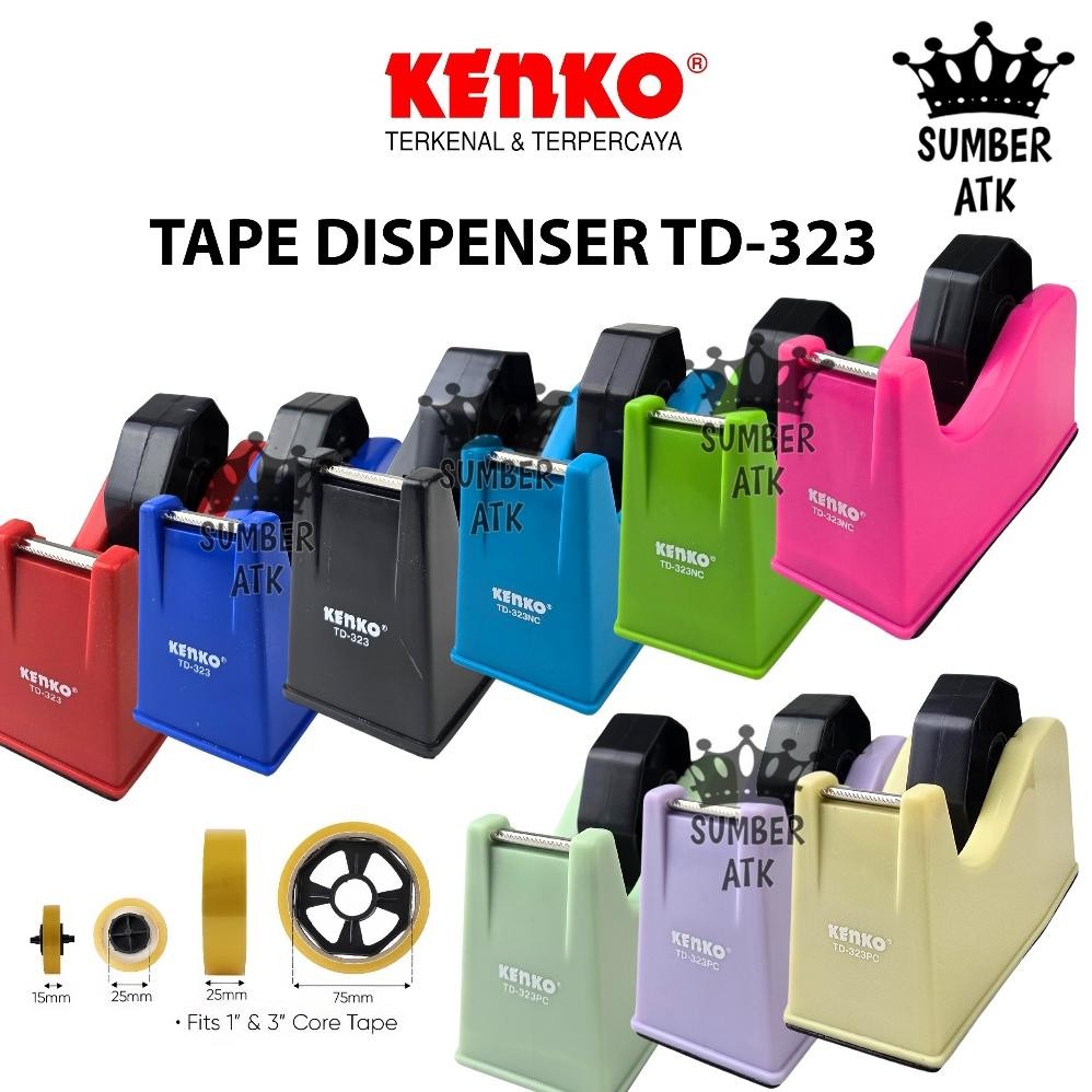

JH8 Tape Dispenser Kenko TD-323 TD-323NC TD-323PC / Tape Cutter / Alat Pemotong Lakban