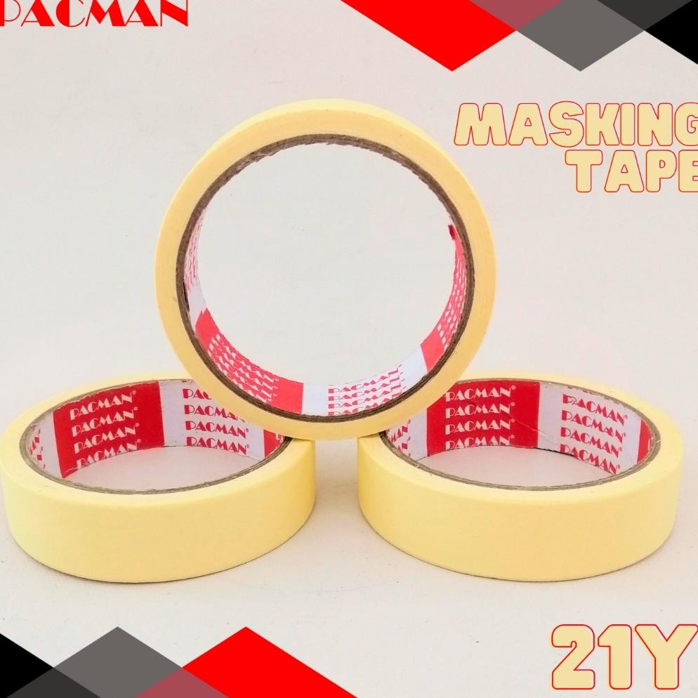 

JH8 10 Pcs Masking tape Pacman original 100%isolasi kertas lakban selotip isolasi
