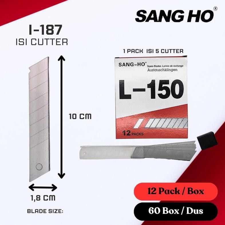 

JH8 GROSIR 1pack(12tube) SANG HO isi Cutter Besar L150 // Isi Cutter murah