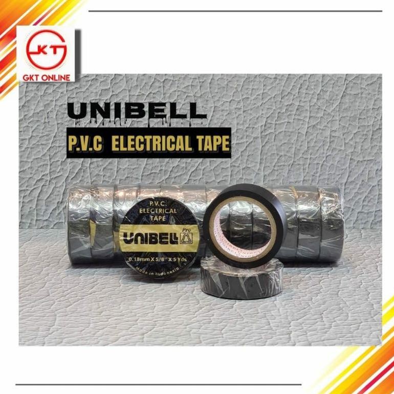 

JH8 Isolasi Listrik Hitam Unibel Roll / 12 Roll bulat
