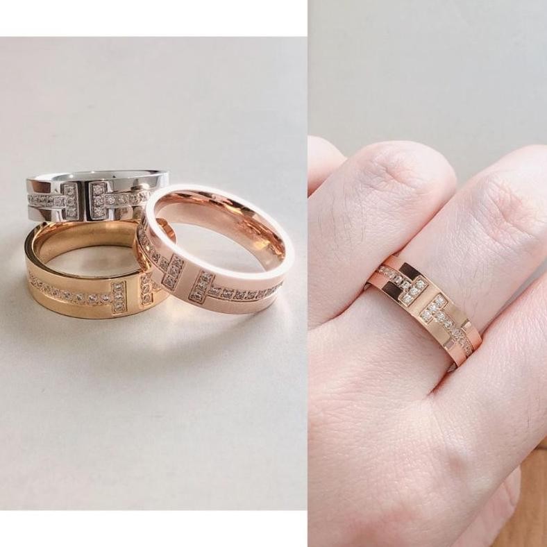 Cincin Huruf T Mata Titanium CS214 MURAH