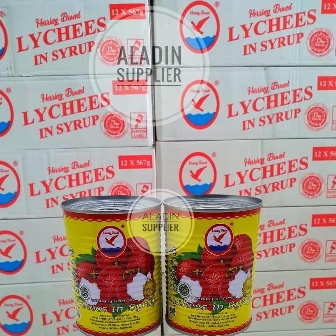 

Herring Brand Leci Kaleng / Lychee In Syrup 567Gr-(1 Karton Isi 12Pcs)