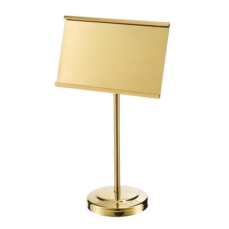 

JH8 Tiang Nomor Meja 15cm Menu Stand Display Stainless Table Number Holder Name Card Holder Stick Card Holder