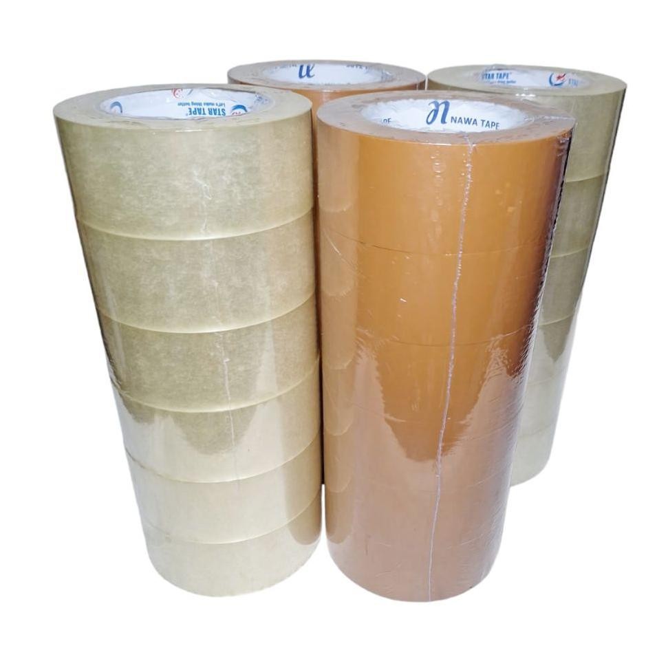 

JH8 LAKBAN BENING & COKLAT MURAH & KUAT PANJANG 200 YARD ISI 6 PCS