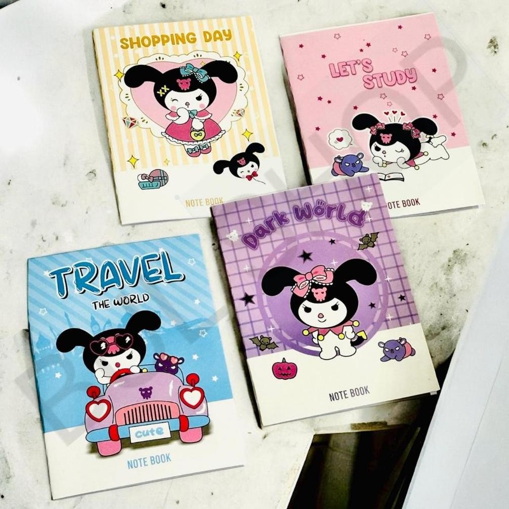 

JH8 Buku Tulis 38 Lembar Labubu Kuromi Fancy Lucu Isi 10 Buku