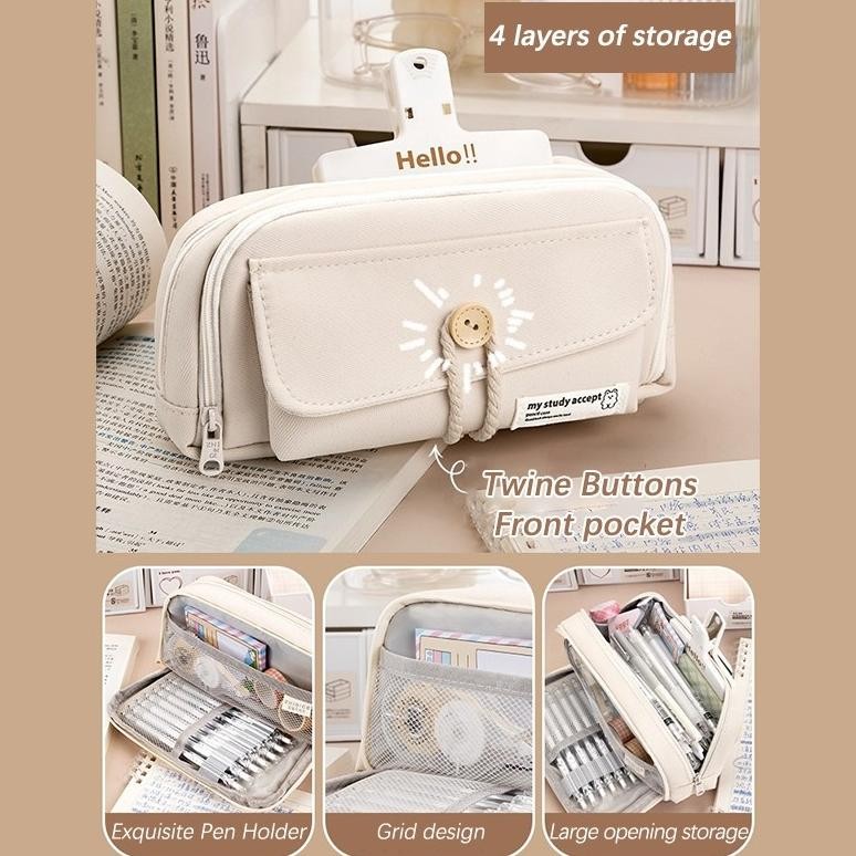 

JH8 TEMPAT PENSIL KOREA MULTI SEKAT UKURAN BESAR