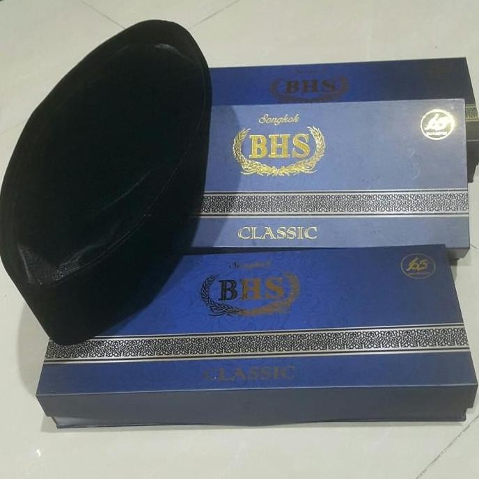 Peci Songkok Bhs Classic Original Asli Behaestex Hitam Polos