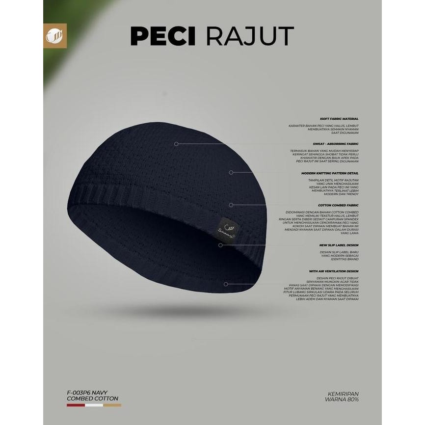 Samase Original Peci Rajut All Size F-003P