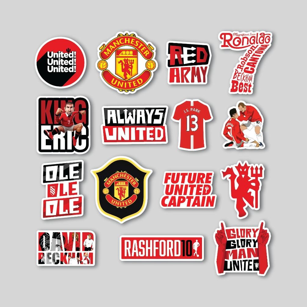 

JH8 STICKER PACK MANCHESTER UNITED | STICKER TUMBLR LAPTOP | STIKER KOPER HELM