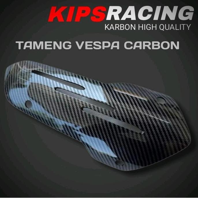 TUTUP KNALPOT VESPA SPRINT CARBON / Tutup knalpot vespa sprint carbon tameng kanlpot vespa matik car