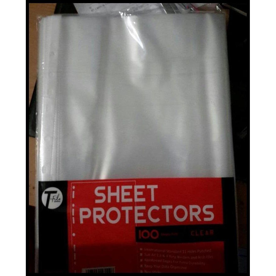

Terlaris T-File Sheet Protector F4 / Pp Pocket (100Pc) Good Quality