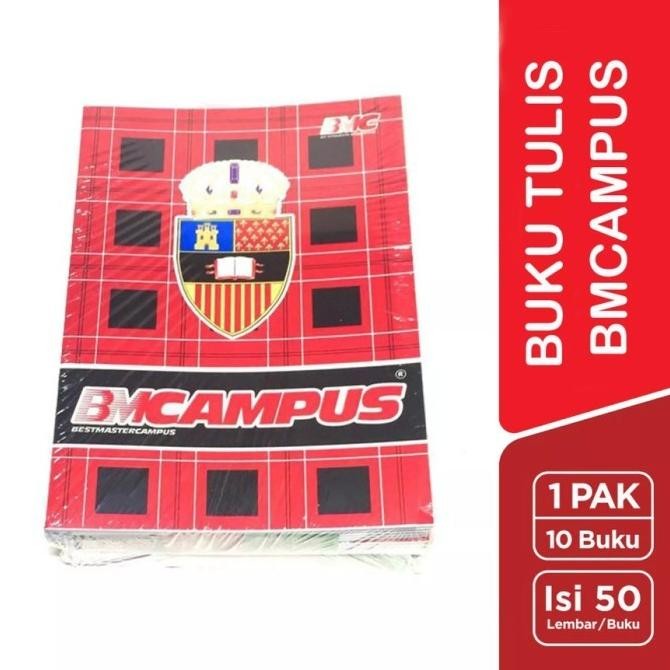 

JH8 Buku Tulis BMB / BMC Campus 50 lembar (1 Pack 10 Buku)