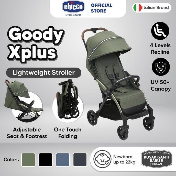 CHICCO GOODY XPLUS STROLLER / AUTO FOLD STROLLER / KERETA DORONG BAYI / KERETA BAYI / STROLLER BABY 