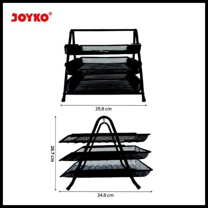 

Terlaris Document Tray Rak Wadah Dokumen Joyko Dt-25 3 Tier Tingkat Good Quality