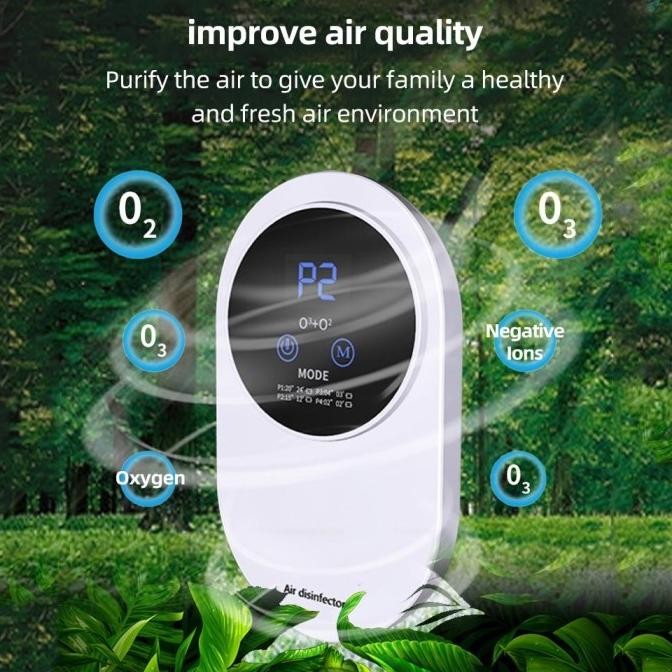 Air Purifier Ion Negatif Mini USB Multifungsi Rumah Tangga 100mg  Putih Air Purifier Ion Negatif