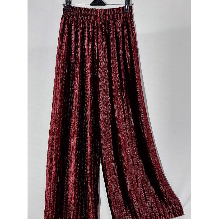 CELANA KULOT BLUDRU MOTIF ZZAG / PLISKET PADI V