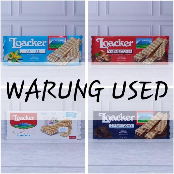 

ALL VARIAN LOACKER CLASSIC WAFER 175 GR 175GR BISKUIT WAFER LOACKER