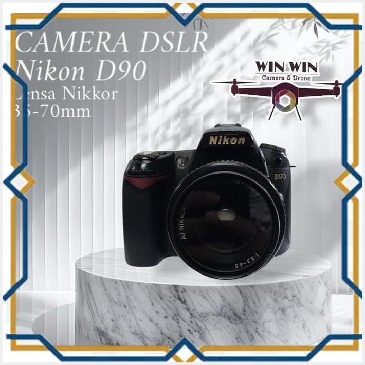 [WIN] KAMERA CAMERA DSLR NIKON D90 LENSA NIKKOR AFD 35-70MM