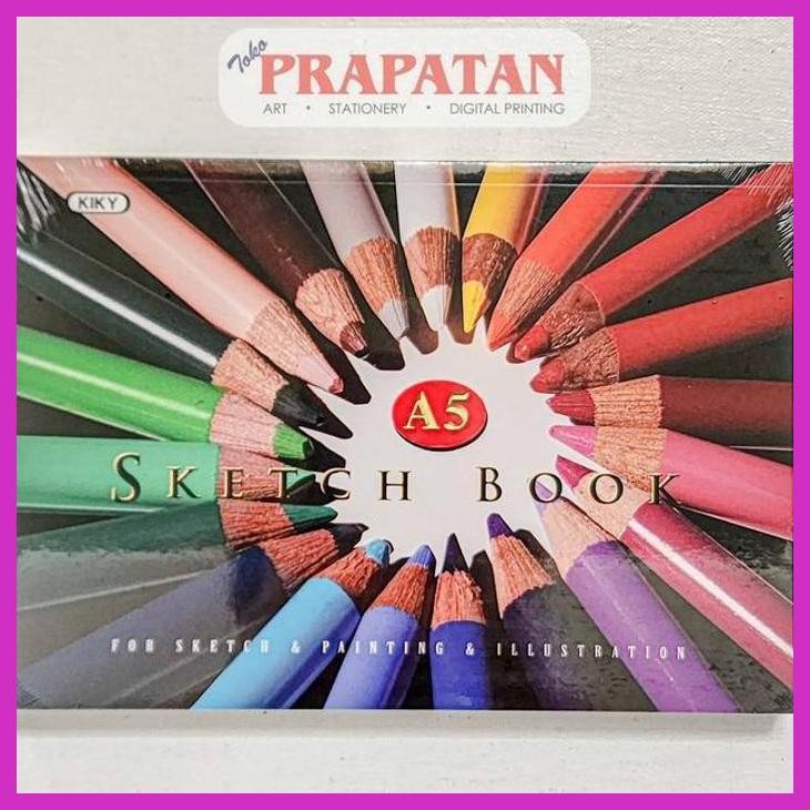 

( SEKOLAH / LUKIS ) READY KIKY SKETCHBOOK / BUKU GAMBAR / BUKU SKETSA A5 (SENI / MENGGAMBAR / ART / KERAJINAN ) GOOD QUALITY