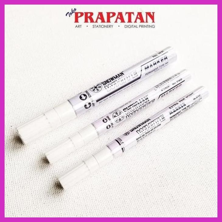 

( SEKOLAH / LUKIS ) DISCOUNT SNOWMAN WHITE MARKER / SPIDOL PUTIH SNOWMAN (SENI / MENGGAMBAR / ART / KERAJINAN ) GOOD QUALITY