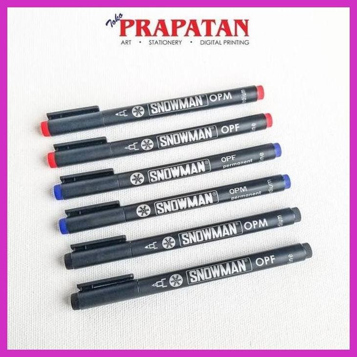 

( SEKOLAH / LUKIS ) READY SPIDOL OHP SNOWMAN OPF / OPM (HITAM, MERAH, BIRU) (SENI / MENGGAMBAR / ART / KERAJINAN ) SIAP KIRIM