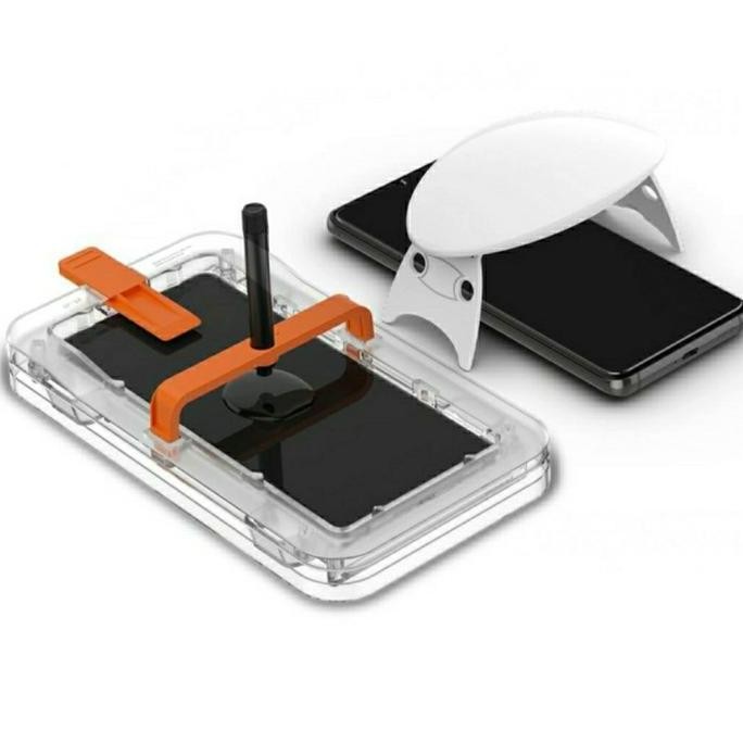 Spigen Platinum Fit Tempered Glass Uv Samsung Galaxy S21 Ultra Plus Co