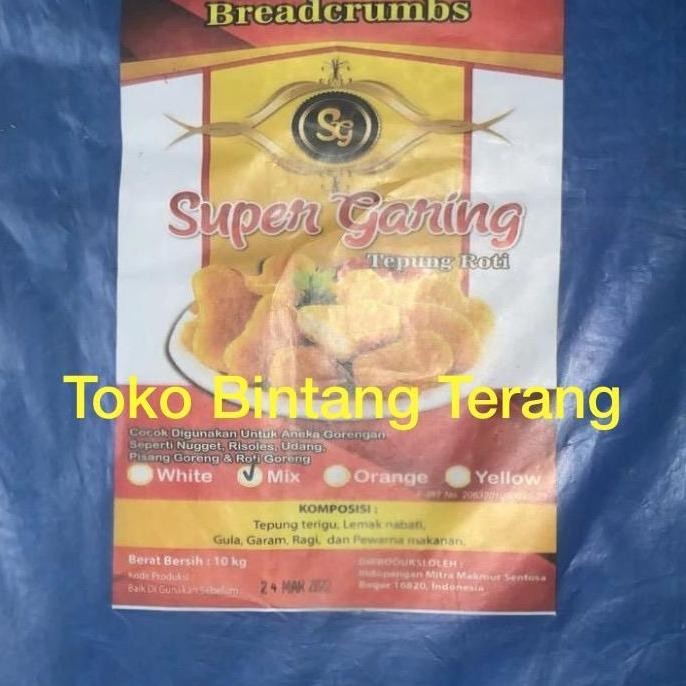 

Tepung Roti Panir Panko Mix Breadcrumbs Super Garing 1 Bal Ball 10 Kg