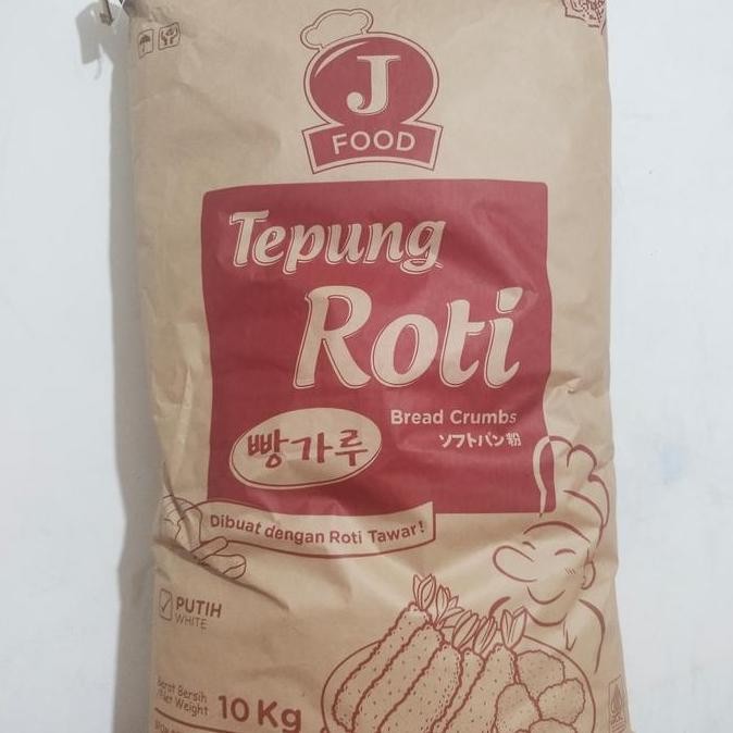

J Food Tepung Roti Breadcrumbs Putih 10Kg