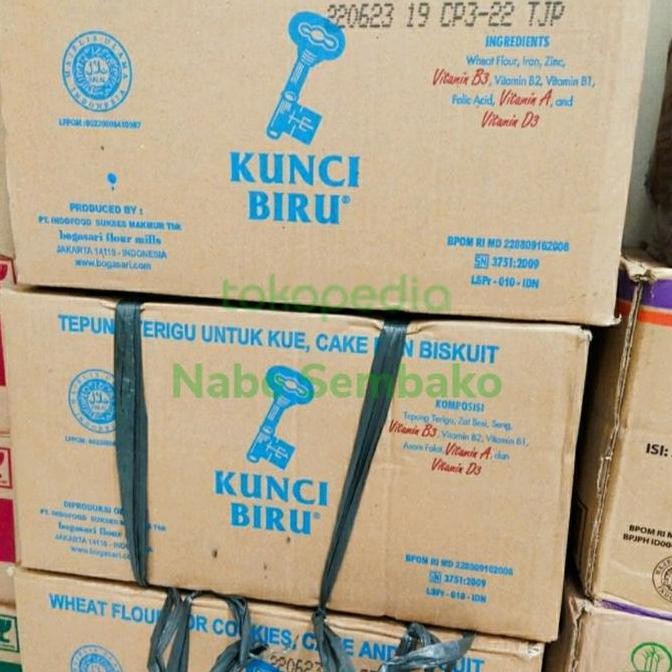 

Tepung Terigu Kunci Biru 1Kg Dus