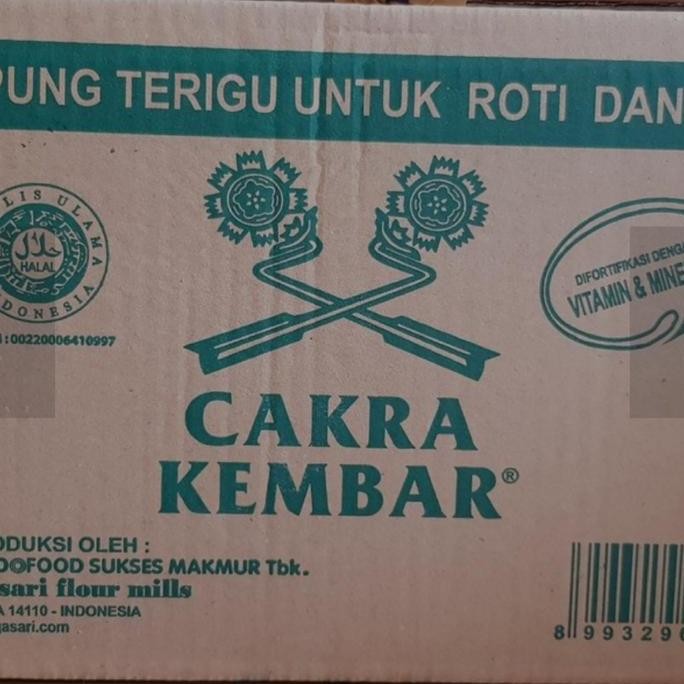 

Tepung Terigu Cakra Kembar Econo Dus (12 1Kg)