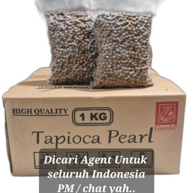 

Tapioka Pearl / Boba Merk Gundu 12 X 1 Kg