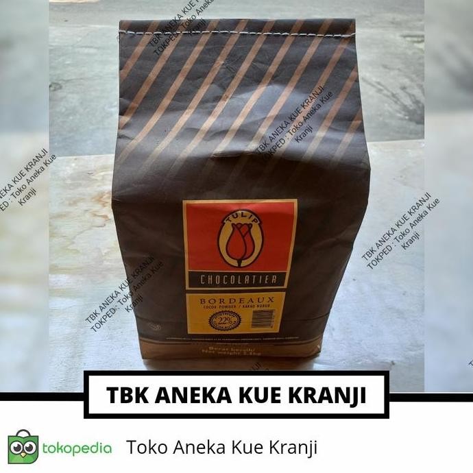 

Coklat Bubuk Tulip Bordeaux 22% Isi 250 Gram/Cocoa Powder/Kakao Bubuk