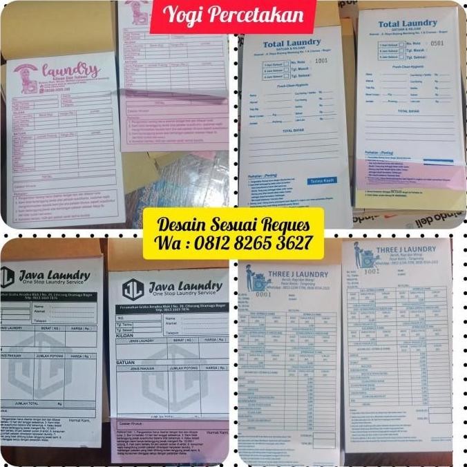 

Nota Bon 1Rim 2 Ply Cetak 3 Warna, Pakai Caca