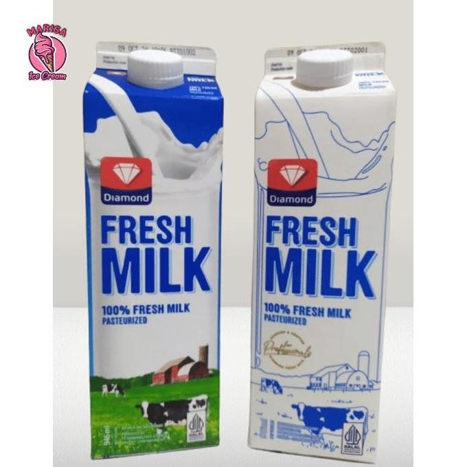 

Fresh Milk Diamond Plain 1L Freshmilk Diamond 1 Karton ( 12 Liter )