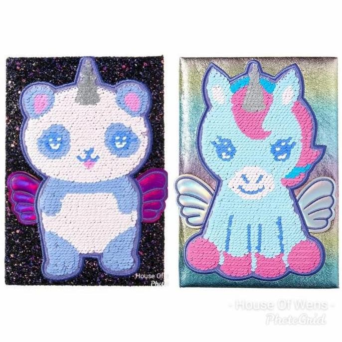 

Smiggle Cutiecorn Sequin Book - Buku Diary Smiggle