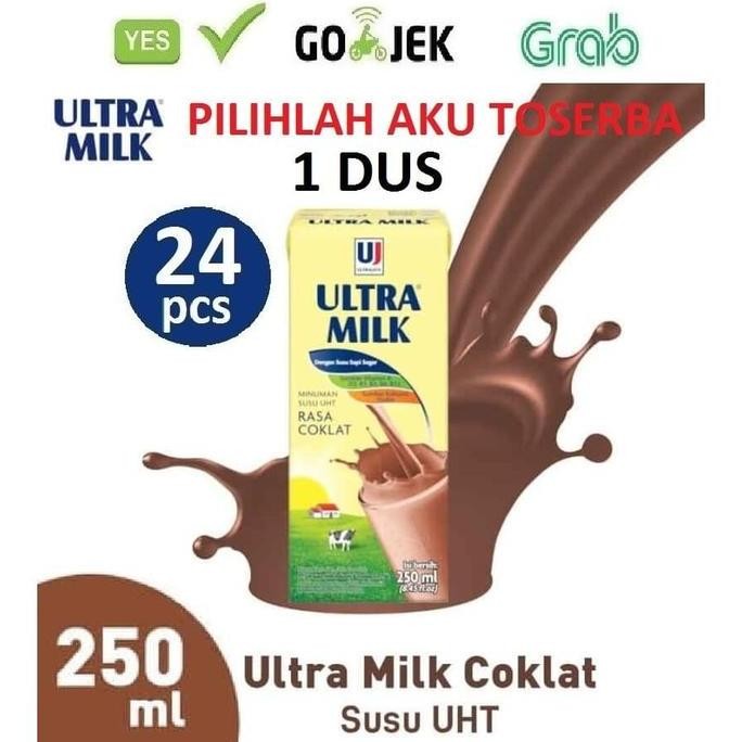 

Susu Ultra Coklat (Cokelat) - 250 Ml - 1 Dus Isi 24 Pcs