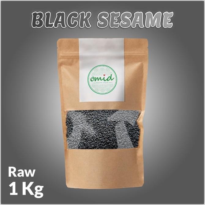 

1Kg - Organic Black Raw Sesame Seeds |Biji Wijen Hitam Organik Mentah