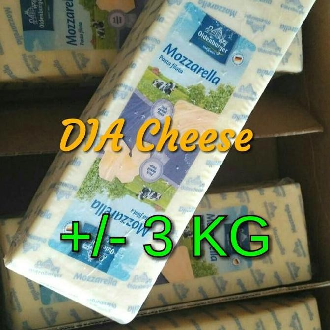 

Keju Mozzarella / Mozarella Oldenburger Block Murah (Promo)